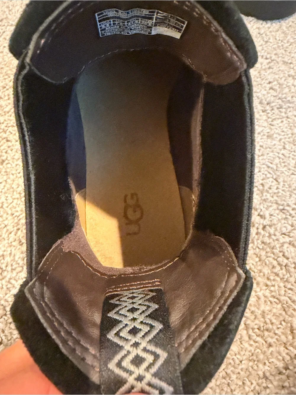 UGG Men's Black Leather Chukka Chelsea Boots